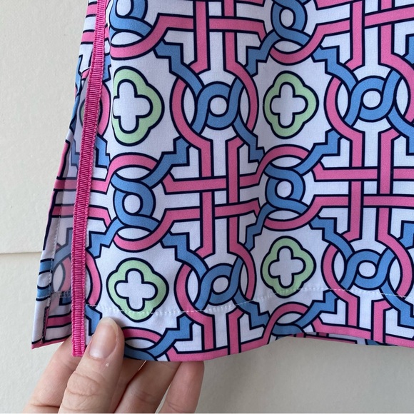 GOLFTINI • Candy Land Patterned Golf Skort Size 4 Long Batik Geometric - Picture 4 of 15